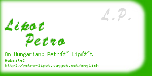lipot petro business card